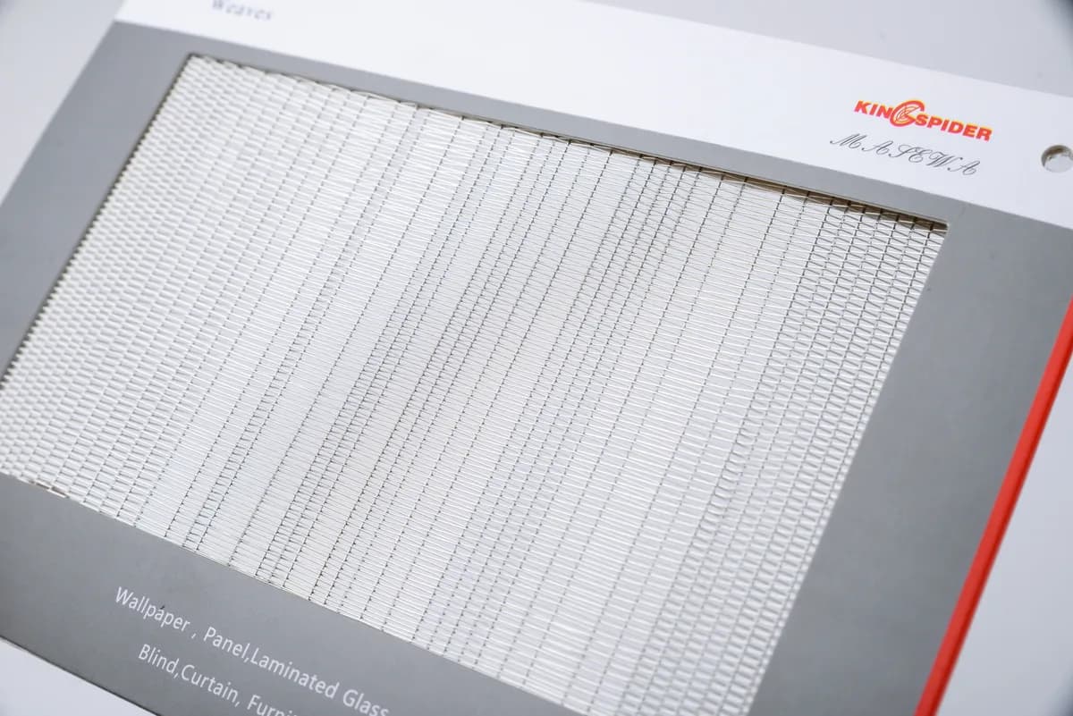 Architectural metal mesh sample and project information used during pre-quotation review