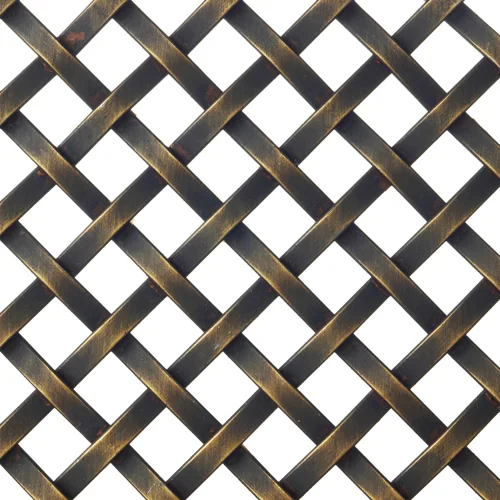 JA-Y001 rigid architectural metal mesh edge used to review panel direction and edge condition