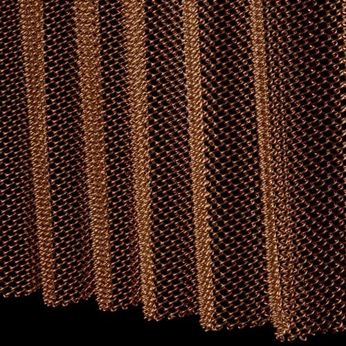 Flexible coil drapery close-view mesh detail
