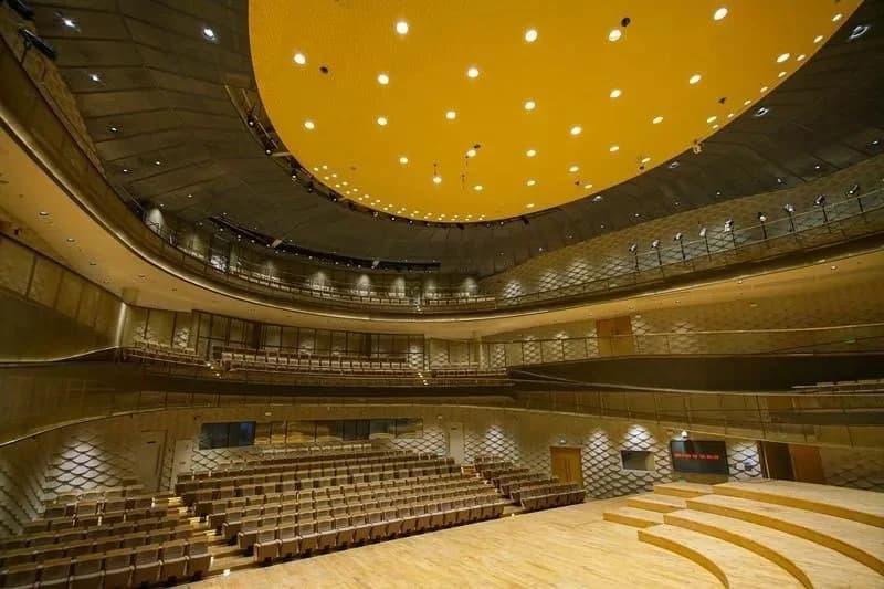Jinji Lake Concert Hall seating and balcony context from the project archive